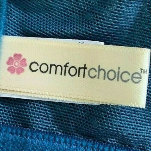 Comfort Choice Easy Enhancer Everyday Bra Back Closure 42C Teal Blue Lace - Picture 6 of 8